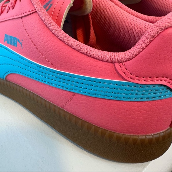 Puma Club II Era Sneakers Women’s Size 8.5 Hot Pink Blue Like New Street - Picture 3 of 10
